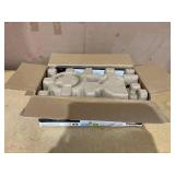 Mainstays 42 Inch Hugger Indoor Ceiling Fan with Light Kit, Black, 4 Blades