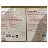 LOT OF 2 Onn. Wired Video Gaming Headset with 3.5mm Connector, Flip-to-Mute Mic, Lightweight Steel, For Nintendo Switch