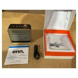 Onn. Small Wi-Fi Speaker with Bluetooth Technology