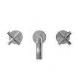 Swiss Madison Ivy 8 in. Widespread Double Cross-Handle Wall Mount Bathroom Faucet in Polished Chrome  Customer Returns See Pictures