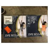 Lot of Hampton Bay 2-Light Oil Rubbed Bronze Ceiling Fan Moon LED Light Kit Customer Returns See Pictures