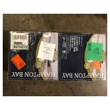 Lot of Hampton Bay 2-Light Oil Rubbed Bronze Ceiling Fan Moon LED Light Kit Customer Returns See Pictures