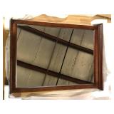 Home Decorators Collection Ashburn 24 in. W x 31 in. H Rectangular Wood Framed Wall Bathroom Vanity Mirror in Mahogany Customer Returns See Pictures