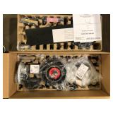 Hampton Bay 52 in. Corwin Indoor/Outdoor Matte Black LED Ceiling Fan with Light Kit Customer Returns See Pictures