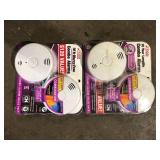 Lot of Kidde 10-Year Worry-Free Smoke and Carbon Monoxide Detector, Battery Powered with Voice Alarm (2-Pack) Customer Returns See Pictures