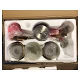 Hampton Bay Helena 19 in 3-Light Brushed Nickel Hanging Chandelier with Frosted Glass Shades for Dining Room Customer Returns See Pictures