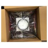 Monteaux Lighting 12 in. 1-Light Black Pendant Light Fixture with Clear Glass Cylinder Shade  Customer Returns See Pictures