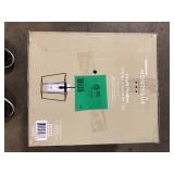 Monteaux Lighting 12 in. 1-Light Black Pendant Light Fixture with Clear Glass Cylinder Shade  Customer Returns See Pictures