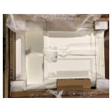 Home Decorators Collection Lamport 26 in. W x 8 in. D x 32 in. H Bathroom Storage Wall Cabinet in White Customer Returns See Pictures