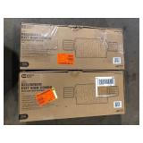 Lot of Commercial Electric Combo 14-Watt Equivalent Integrated LED White Exit Sign and Emergency Light with Ni-Cad 9.6-Volt Battery  Customer Returns See Pictures