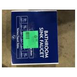 AIMADI Single Handle Single Hole Waterfall Bathroom Faucet with Pop-Up Drain Stainless Steel Vanity Sink Taps in Matte Black  Customer Returns See Pictures