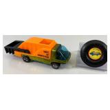 1969 REDLINE Hot Wheels "The Heavy Weights" Waste Wagon With Button