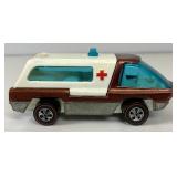 1969 REDLINE Hot Wheels "The Heavy Weights" Ambulance With Button