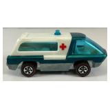 1969 REDLINE Hot Wheels "The Heavy Weights" Ambulance With Button