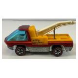 1969 REDLINE Hot Wheels "The Heavy Weights" Tow Truck Transparent Red With White Interior