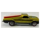 1969 REDLINE Hot Wheels "Seasider" With Boat & Button Transparent Yellow Very Clean