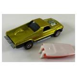 1969 REDLINE Hot Wheels "Seasider" With Boat & Button Transparent Yellow Very Clean