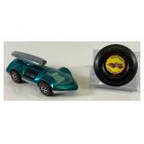 1970 REDLINE Hot Wheels "Rocket-Bye-Baby" With Plastic Button Nice Condition