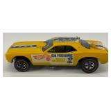 1969 REDLINE Hot Wheels "The Snake" Cuda Funny Car With Parachute Nice Condition