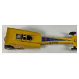 1971 REDLINE Hot Wheels " The Snake " Rear Engine Dragster With Parachute Nice Condition