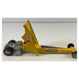 1971 REDLINE Hot Wheels " The Snake " Rear Engine Dragster With Parachute Nice Condition