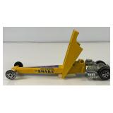 1971 REDLINE Hot Wheels " The Snake " Rear Engine Dragster With Parachute Nice Condition