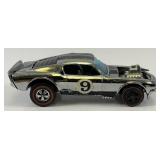 1969 REDLINE Hot Wheels Chrome "Boss Hoss" Mustang Nice Condition Has Number Stickers Present