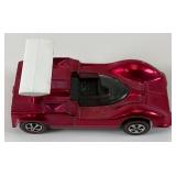 1968 REDLINE Hot Wheels "Chaparral 2G" Transparent Rose Red With Button (Button Stem Missiong) Nice Condition