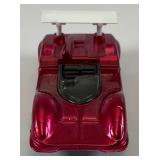 1968 REDLINE Hot Wheels "Chaparral 2G" Transparent Rose Red With Button (Button Stem Missiong) Nice Condition