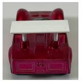 1968 REDLINE Hot Wheels "Chaparral 2G" Transparent Rose Red With Button (Button Stem Missiong) Nice Condition