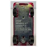 1968 REDLINE Hot Wheels "Chaparral 2G" Transparent Rose Red With Button (Button Stem Missiong) Nice Condition