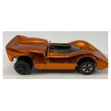 1968 REDLINE Hot Wheels "Mclaren M6A" Transparent Orange With Button Nice Condition