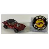 1968 REDLINE Hot Wheels "PYTHON" Transparent Red With Button Nice Condition(Button Stem Missing)