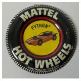 1968 REDLINE Hot Wheels "PYTHON" Transparent Red With Button Nice Condition(Button Stem Missing)