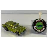 1969 REDLINE Hot Wheels "Classic Nomad" Transparent Apple Green With Button Super Nice Condition