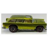 1969 REDLINE Hot Wheels "Classic Nomad" Transparent Apple Green With Button Super Nice Condition