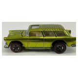 1969 REDLINE Hot Wheels "Classic Nomad" Transparent Apple Green With Button Super Nice Condition