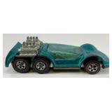 1970 REDLINE Hot Wheels "Six Shooter " Transparent Aqua Nice Condition