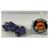 1969 REDLINE Hot Wheels "Mantis" Transparent Purple With Button Super Nice Condition