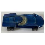 1968 REDLINE Hot Wheels "Turbofire" Transparent Blue With Button Nice Condition