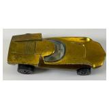 1968 REDLINE Hot Wheels "Turbofire" Transparent Gold With Button Nice Condition