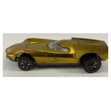 1968 REDLINE Hot Wheels "Turbofire" Transparent Gold With Button Nice Condition
