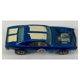 1969 REDLINE Hot Wheels "Heavy Chevy"  With Button Transparent Blue Nice Condition