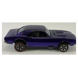 1967 REDLINE Hot Wheels "Custom Camaro" With button Tranparent Purple Nice Condition