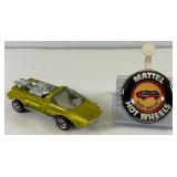 1969 REDLINE Hot Wheels "Hairy Hauler"  Transparent Yellow With Button Very Nice Condition