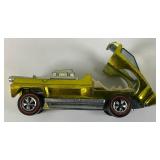 1969 REDLINE Hot Wheels "Hairy Hauler"  Transparent Yellow With Button Very Nice Condition
