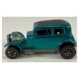 1968 REDLINE Hot Wheels "32 Ford Vicky Classic" Transparent Aqua With Button Really Nice Condition