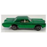 1968 REDLINE Hot Wheels "Continental Mark III" Transparent Green With Button Super Nice Condition