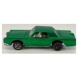 1968 REDLINE Hot Wheels "Continental Mark III" Transparent Green With Button Super Nice Condition