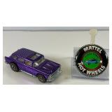 1969 REDLINE Hot Wheels "Classic Nomad" Transparent Purple With Button Super Nice Condition